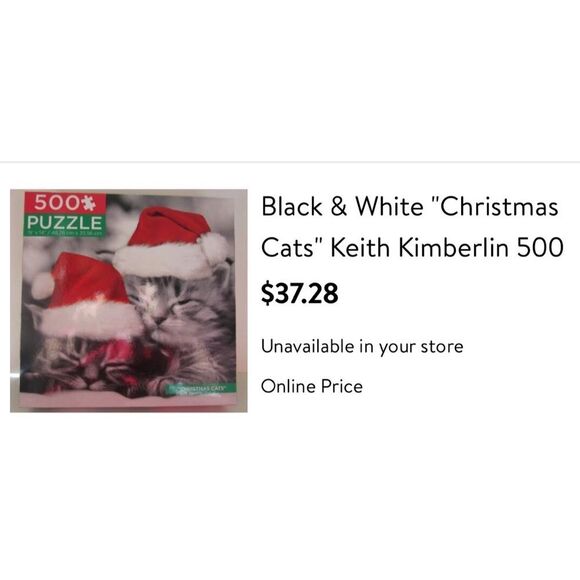 Christmas Cats 500 piece puzzle - Picture 3 of 9